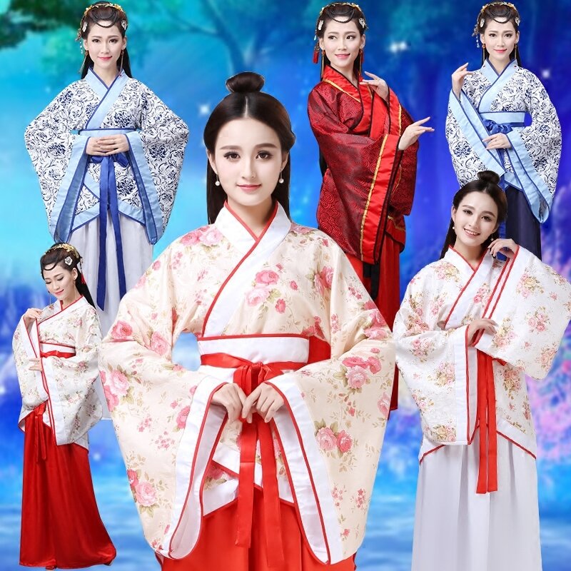 Disfraz Tang para mujer, traje de hada de la Dynasty Tang, Hanfu chino antiguo, vestido de baile de princesa, concubina Imperial, vestido para mujer