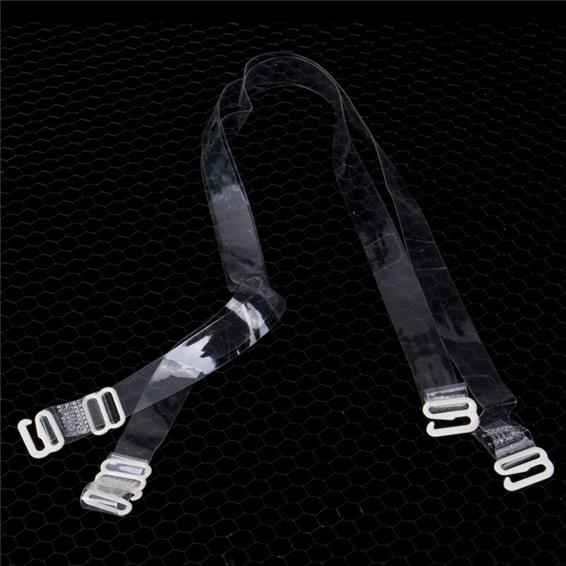 Hot Sale1Pairs Clear Beha-bandjes Riem Vrouwen Transparante Verstelbare Vrouwen Elastische Schouder Haak Onzichtbare Intimates Accessoires