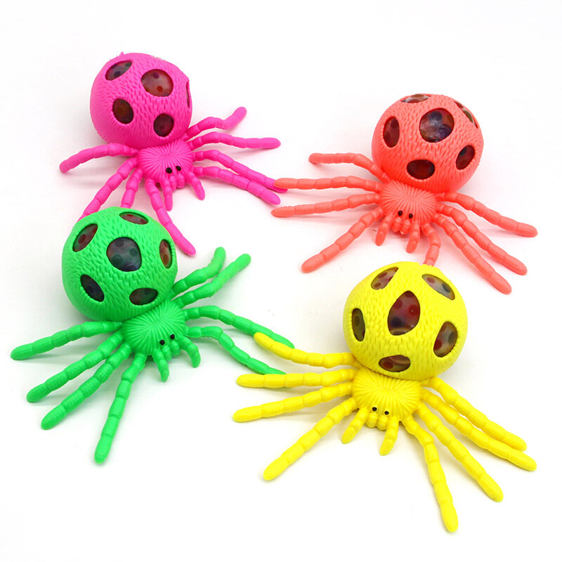 Spider Pressure Relief Ball Creative Compression Grape Ball  Spider Toy For Children