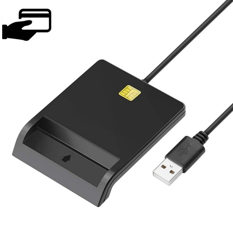 Мульти USB 2,0 SIM считыватель смарт-карт для банковских карт IC/ID EMV SD MMC Картридеры USB-CCID ISO 7816 для Windows 7 8 10 Linux OS