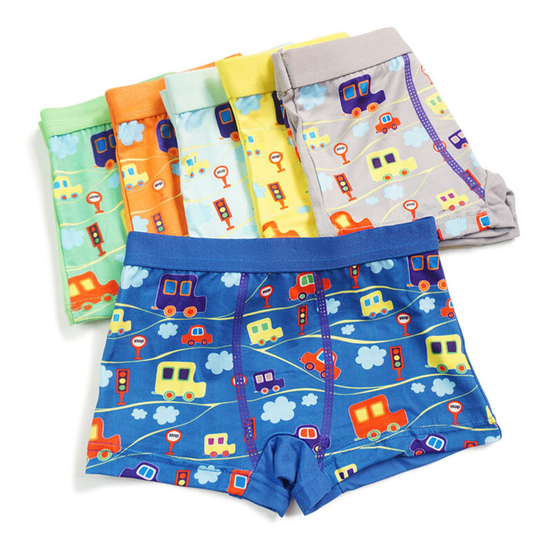 12pcs/lot Baby Boys Underwear Cars Kids Boxer Shorts Underpants Modal Soft Children Boy Panties Briefs 2-7 years