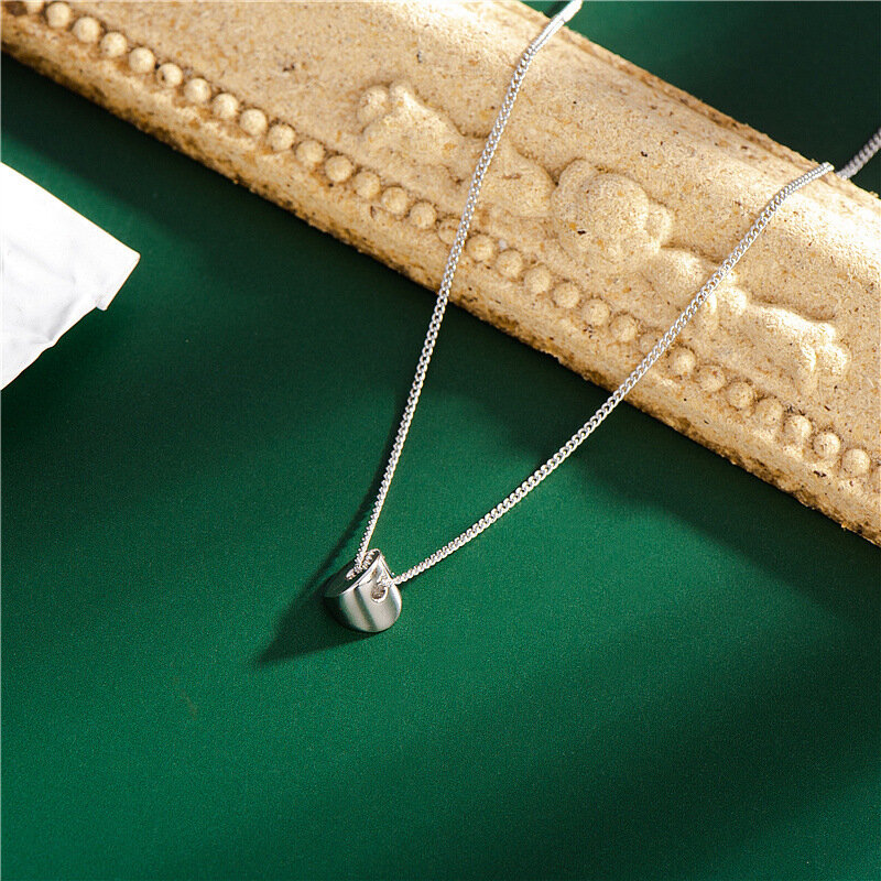 Sodrov de Plata de Ley 925 Collar de plata para las mujeres geométrico creativo collar con dije de personaje de alta calidad joyería de plata 925