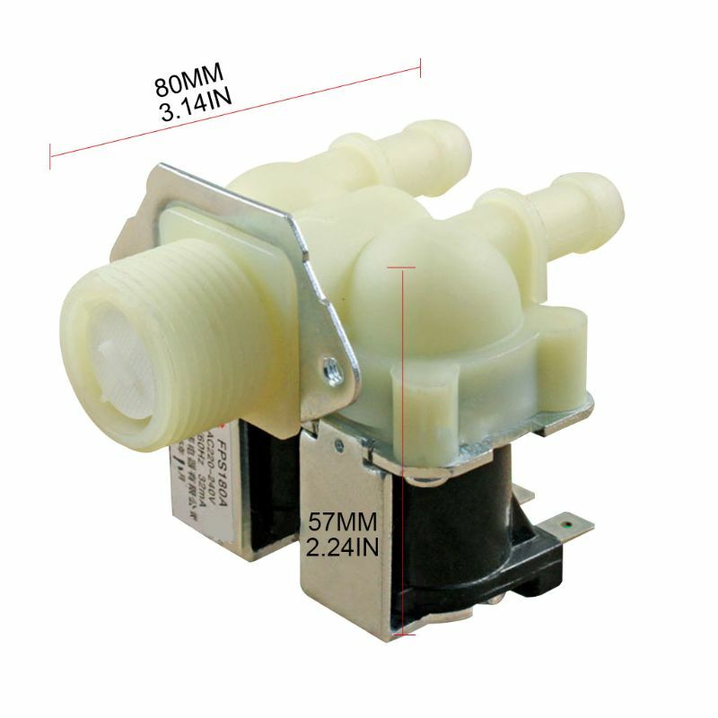 Универсальный двойной впускной клапан для стиральной машины CPDD, бытовой электрический прибор, прочные сменные детали