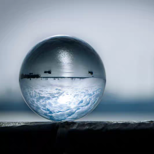 Fotografia giocoleria sfera di cristallo Feng Shui sfera di vetro trasparente magica decorazione domestica K9 sfera di cristallo 16MM-50MM