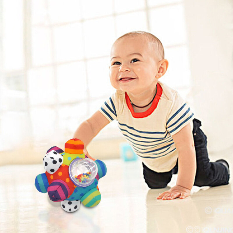 Chocalho do bebê brinquedos sensoriais desenvolvimento da bola brinquedos educativos infantis chocalho do bebê recém-nascido handbell chocalho brinquedos para o bebê novo macio