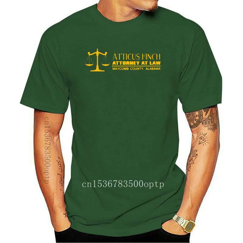 Camiseta de algodón Unisex, prenda de vestir, de ATTICUS Pinzón, ATTORNEY AT LAW, mockingbird, nueva