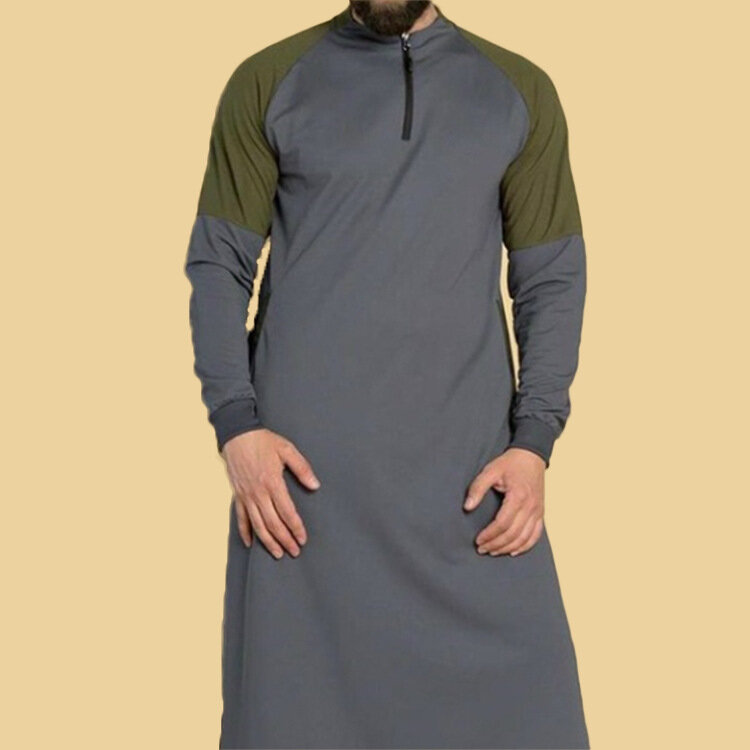 Europa i stany zjednoczone mężczyźni muzułmańska suknia w stylu bliskiego wschodu Ramadan w męskiej 2021 long spot