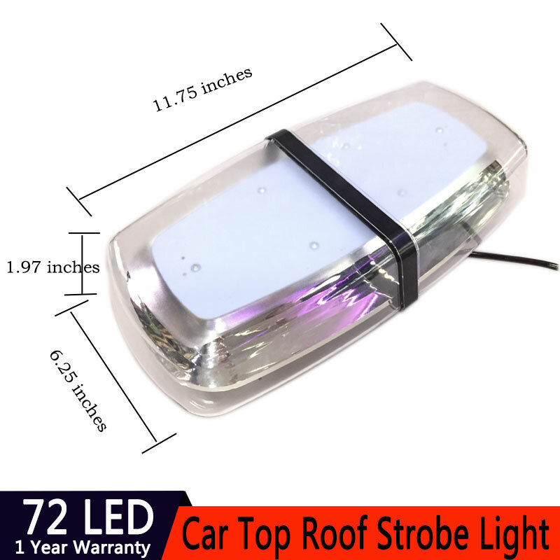 72 светодиода s аварийный светильник для крыши автомобиля SMD мигающий стробоскоп стробоскосветильник лампа для освещения 12 В 24 В постоянного...
