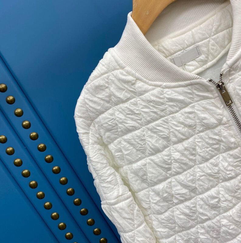 2021 luksusowy design moda plus bawełna damska kurtka baseballowa temperament wokół szyi plus bawełniana kurtka baseballowa damska kurtka