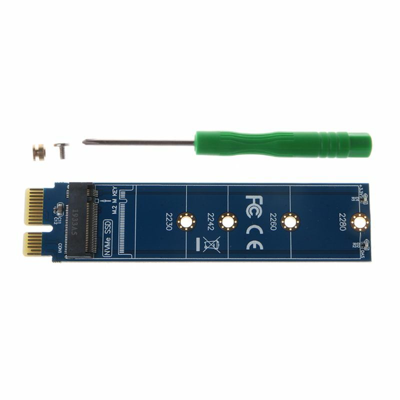 Adaptador PCIE a M2 NVMe SSD M2 PCIE X1 Raiser PCI-E PCI Express M Key conector compatible con 2230 2242 2260 2280 M.2 SSD