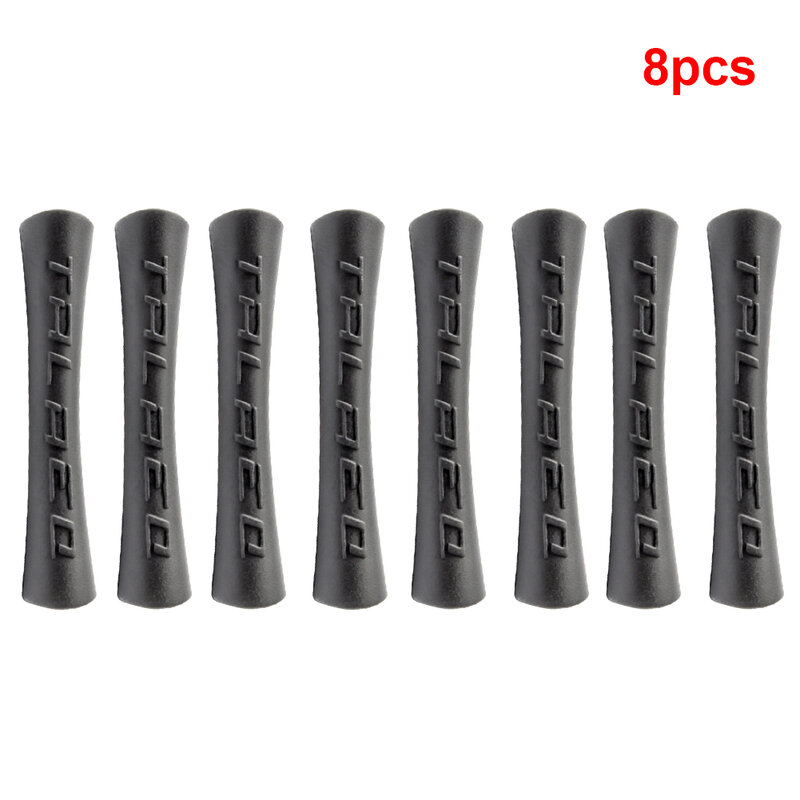 6/8pcs Bike Brake Shift Line Cable Protective Sleeve Bicycle Frame Paintrubber Protector Cover