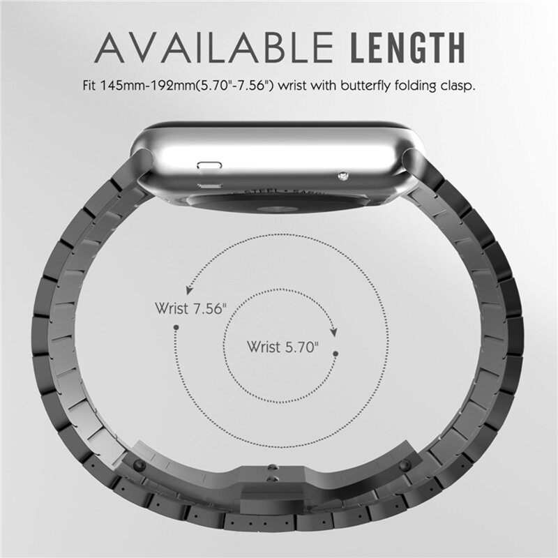Ремешок из нержавеющей стали для Apple watch 4 ремешка 44 мм 40 мм iwatch 5 4 3 2 1 42 мм 38 мм ремешок для часов мужской браслет аксессуары для Apple watch