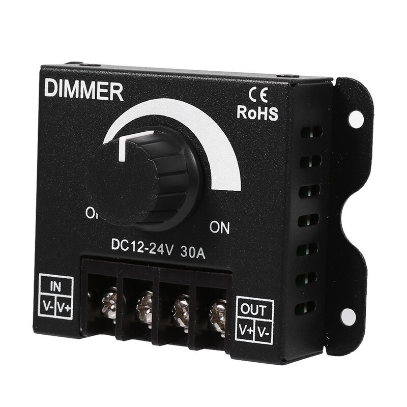 12V-24V 30A Led Switch Dimmer Controller Manual Operation For Strip Light Single Color Lamp With Knob Switch Dimmer