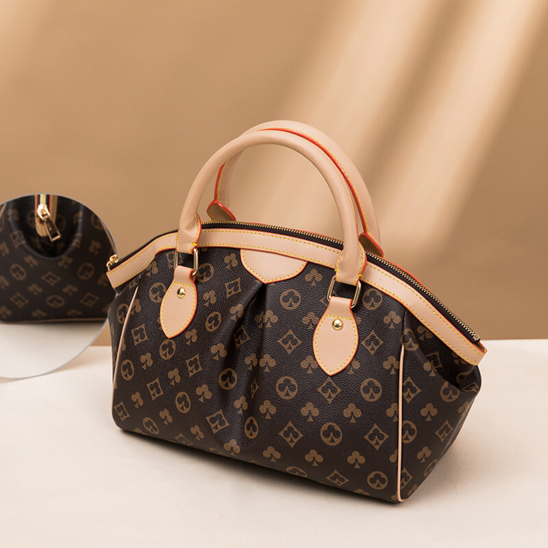 女性のための高級デザイナーハンドバッグ,高品質のカジュアルショッピングバッグ,プリント付き