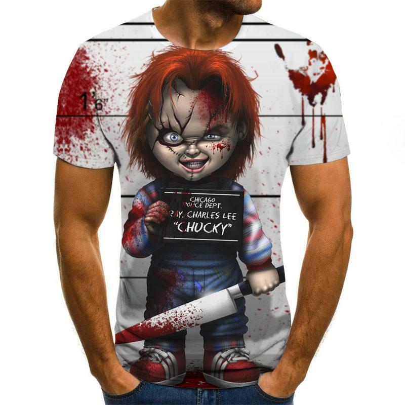 Camiseta con estampado 3D de serie de letras para hombre y mujer, camisetas de manga corta con cuello redondo, camisetas informales para mujer 2021