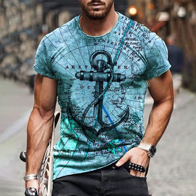 Nieuwe Stijl Hot Koop In 2021 3d Printing Mannen T -Shirt Entleman Stijl Ontwerp Korte Mouwen Zomer Mode knappe Man