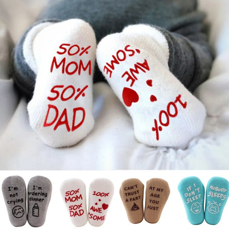 Baby Socks Socks for girls 1 Pairs Toddler Baby Kids Girls Boys Cotton Cartoon Letter Socks гольфы для девочек носки Stockings
