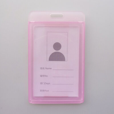 Capa de cartão de plástico transparente id crachá caso claro banco cartão de crédito crachá titular acessórios