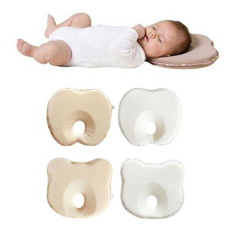 赤ちゃん新生児の枕メモリ防止フラットヘッドアンチロール枕