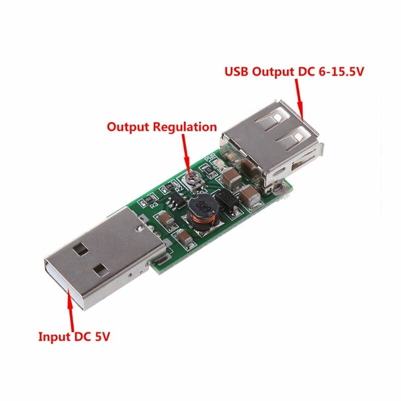 USB от 5 В до 6-15 в, повышающий преобразователь, регулируемый выходной преобразователь напряжения постоянного тока, 6 в, 7 в, 8 в, 9 В, 12 В