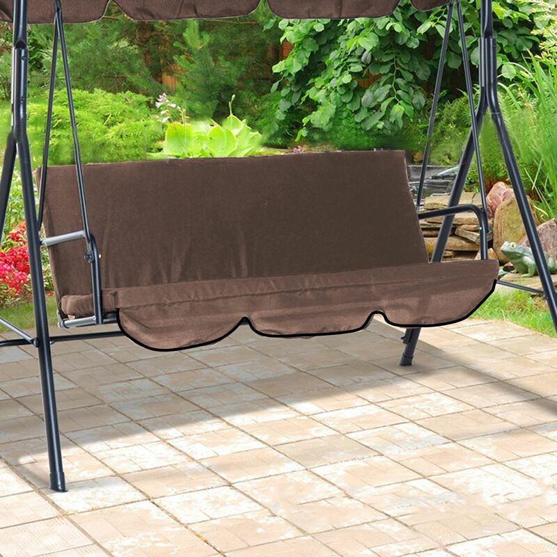 Funda de asiento para hamaca Columpio de jardín, protección impermeable de 3 asientos, accesorios para 3 asientos, 150x150x10cm