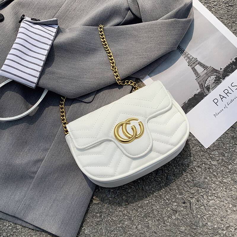 2021 새로운 패션 럭셔리 레이디 메신저 가방 디자이너 시리즈 클래식 고품질 작은 사각형 어깨 가방 여성용 핸드백