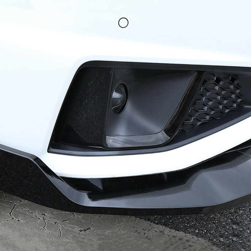 Estilo do carro amortecedor dianteiro spoiler ar faca de nevoeiro luz cobre decoração para audi a4 b9 2019 lâmpada exterior acessórios