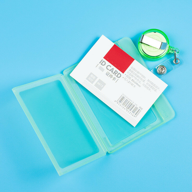 Soporte de plástico para tarjeta de identificación, accesorio retráctil con Clip, para enfermera, trabajadores, estudiantes, con cordón