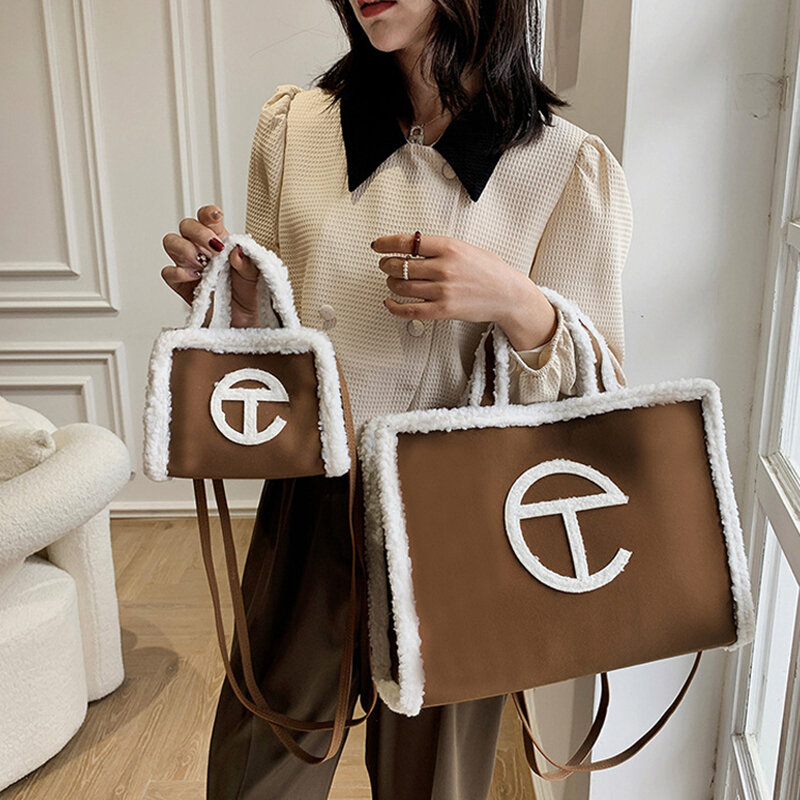 Популярная Роскошная модная трендовая дизайнерская сумка Sac A Main, Женский кошелек известного бренда, меховая сумка-тоут через плечо Telfar
