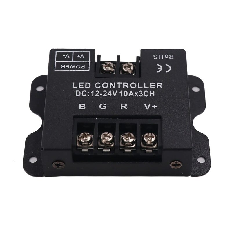 30A 10Ax3CH LED RGB Controller with 24Key RF Remote Control DC12-24V Wireless RGB Controller for LED Strip Light or Modules