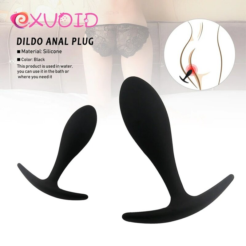 EXVOID-consolador Anal de silicona para hombres y mujeres, Juguetes sexuales de gelatina, masajeador de próstata y punto G, productos para adultos