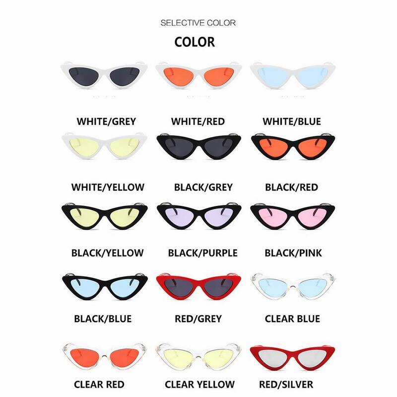 Солнцезащитные очки «кошачий глаз» женские, винтажные пикантные маленькие аксессуары в стиле ретро, брендовые дизайнерские цветные очки