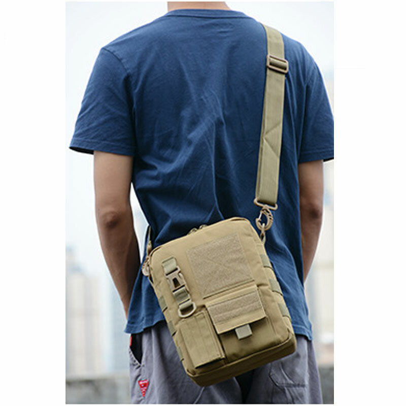 Bolso de hombro táctico militar Unisex, mochila de mensajero militar de camuflaje, bolsa de Camping y caza al aire libre
