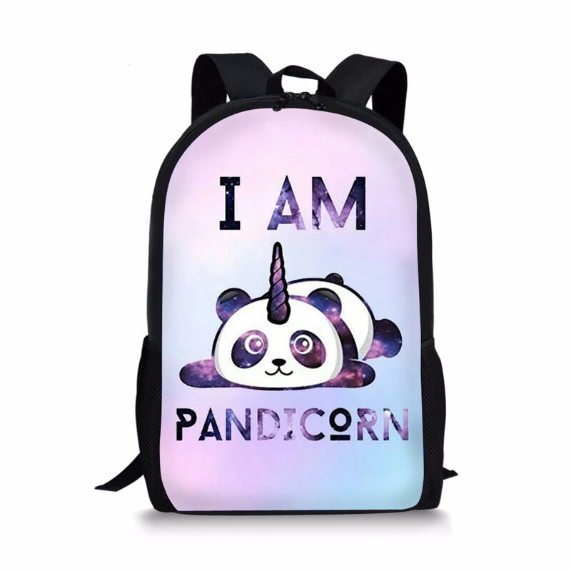 5 unicornio estudiantes animados Panda niños mochilas escolares para adoles 