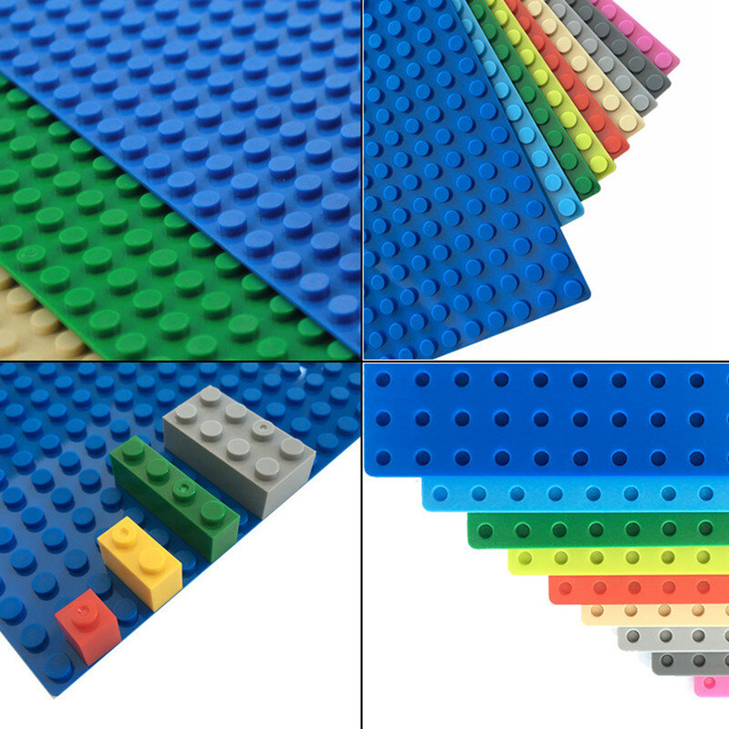 Bloques de construcción clásicos para niños, placas Base de ciudad compatibles, 32x32, juguetes de ladrillos de plástico, 16x16 puntos