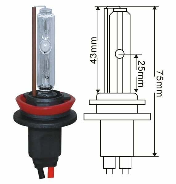 Ксеноновая лампа для автомобильных фар, 35 Вт/55 Вт, переменный ток, HID, для автомобильных фар H1/H3/H7/H8/9004/9005/D2S/9006/9007/H7R/H3C