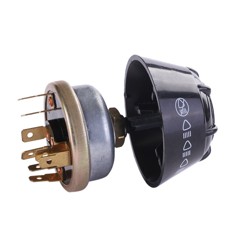 Interruptor de bocina/luz impermeable, 12V, botón de bocina de Metal
