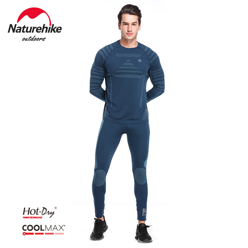Naturehike-Conjunto de capas de Base de secado rápido para hombres y mujeres, ropa interior térmica de lana de microfibra, Calzoncillos largos, ultrasuaves, Invierno