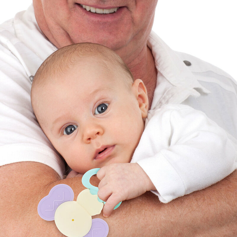 14 Uds mordedor de bebé juguetes seguro temblaba la mano sonajero mordedor para bebé infantil