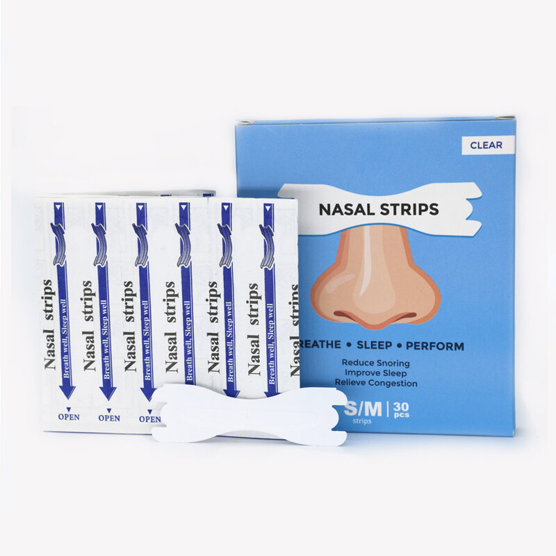 300pcs/10box Clear Nasal Strips Anti-Snore Patch Not Snore Have a Relax Sleeping  Better Breathe Anti-snoring Sticker