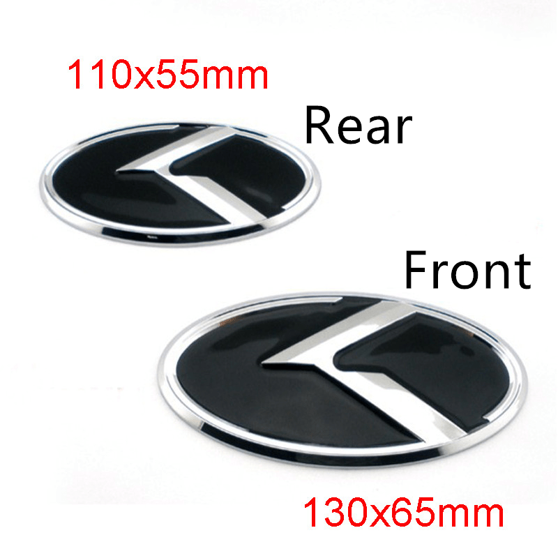 7Pcs for KIA K Emblem K2 K3 K4 K5 Sorento Car Steering Wheel Stickers Wheel Center Decals Auto Front Decal Rear Badge Styling