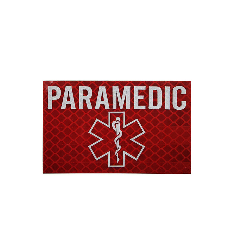 Parche táctico militar reflectante EMT ECA IR, médico de policía paramédico, rescate de emergencia, aplique de médico de primeros auxilios, enfermera
