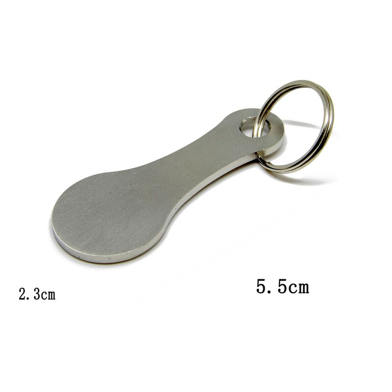 DIY ช้อปปิ้งรถเข็นเหรียญคู่ Key Chains ตกแต่ง Key Hook Keyrings แหวนอลูมิเนียมเหรียญพวงกุญแจ Декор