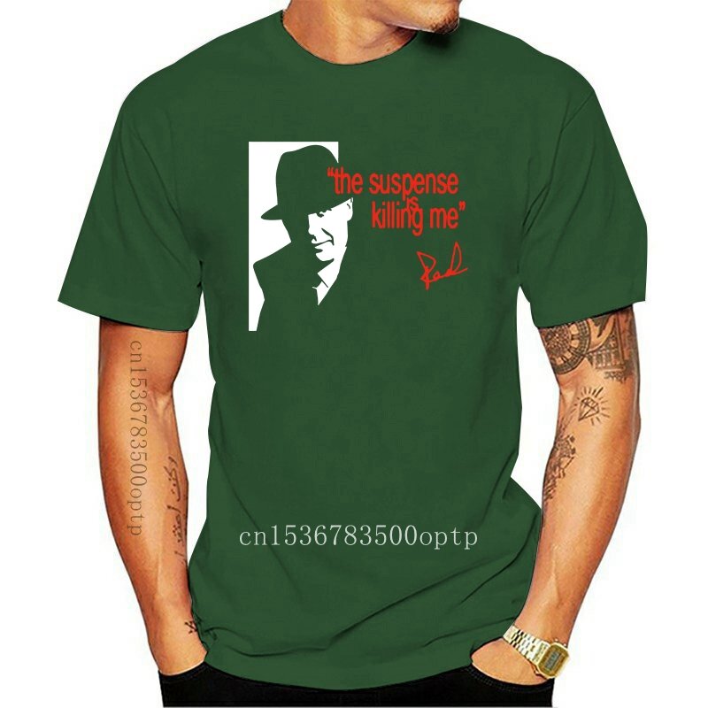 Nieuwe Mannen T-shirt Reddington 'Suspense Is Killing Me' Blacklist T-shirt Grappige T-shirt Nieuwigheid Tshirt Vrouwen