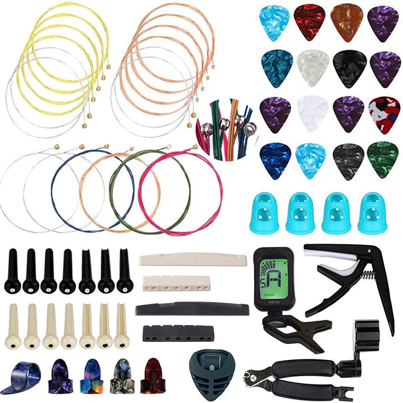 66PCS Guitar Accessories Kit, Guitar Bones,for Guitar Players and Beginners