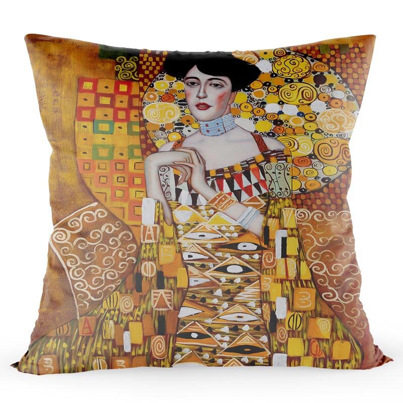 Подушка Gustav Klimt, чехол для телефона 40*40 см, декоративные подушки для дивана, чехлы для сидений, Автомобильная подушка, чехол