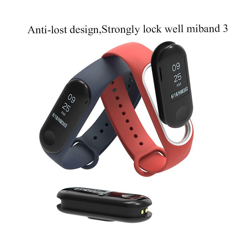 Silicone Wrist Strap Replacement for Xiaomi mi 3 Smart Bracelet Mi3 Accessory Lightweight Silicone Wrist Band Portable Hand Belt