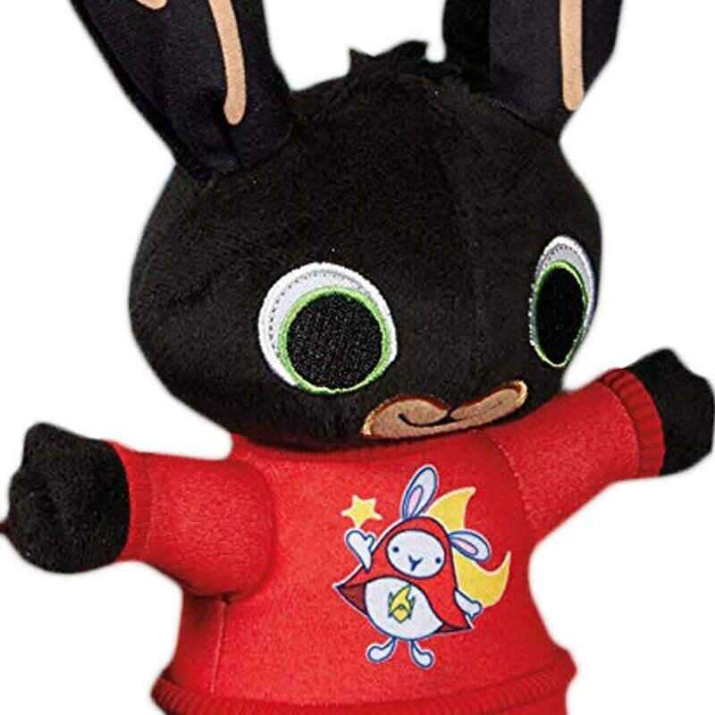 Black Bing Rabbit Plush Toy Kawaii Plush Stuffed Animals Toys for Kids Panda Coco Hoppity Animation Peluche Action Toys Doll