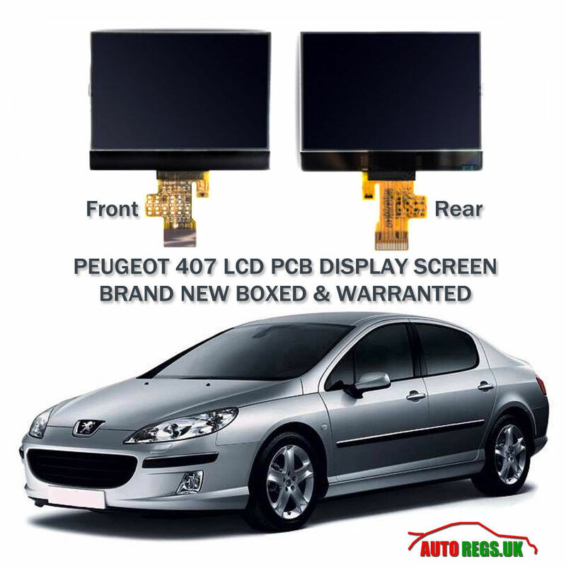 Zestaw wskaźników deski rozdzielczej samochodu Vdo naprawa wyświetlacza dla Peugeot 407 407sw 2004-2007 ekran deski rozdzielczej vdo naprawa pikseli