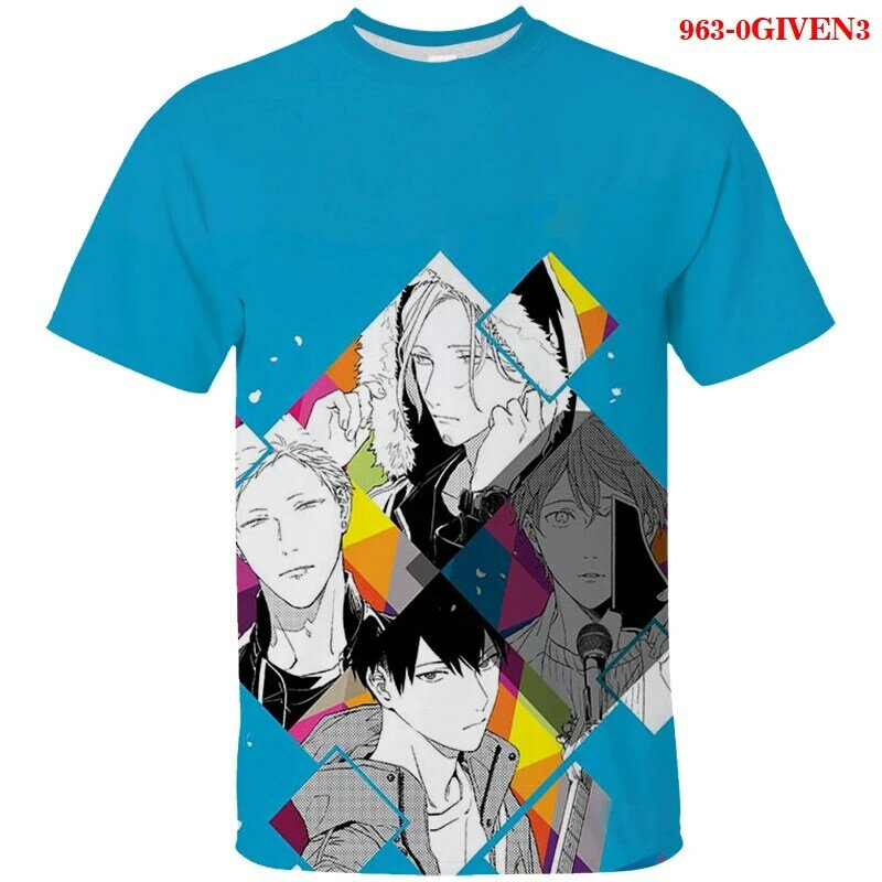 GIVEN Print New Fashion O Neck T Shirt For Girls Baby Boys Harajuku T-shirt Summer Casual Tshirt Kids Tees Tops Harajuku Tshirt